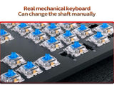 Black Magenta RGB mechanical keyboard, colourful keyboard, marquee light keyboard, gaming keyboard V1347-888-MAG-63685
