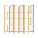 Levede 6 Panel Room Divider 170cm Freestanding Screen RD3004-6-NT