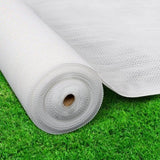 Instahut 50% Shade Cloth 1.83x10m Shadecloth Wide Heavy Duty White SH-CL-183X100-100-R-WH