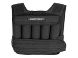 CORTEX 20kg Adjustable Weight Vest with 1kg Increments in Black V420-CSAC-WVEST-20