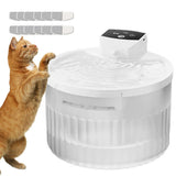 Wireless Cat Water Fountain for Drinking, 5000Mah Battery Powered Pet Water Fountain with Motion V1107-134-69791-WHT