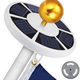 42LED Solar Flag Pole Light Flagpole Solar Light for Flag Pole Topper V1294-YM0717-10056027