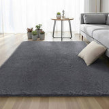 Artiss Floor Rug 160x230cm Plush Area Shaggy Rug Living Room Bedroom Carpet Grey FLR-FLU01-160X230-GY
