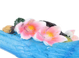 Parrot Sculpture Decoration Indoor Outdoor Resin Macaw Statue Figurine Garden Art Right Blue V1294-YM0901-3115240123012