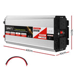 Giantz Power Inverter 2000W or 4000W Pure Sine Wave 12V-240V Camping Boat Caravan INVERT-P-2000W-SL