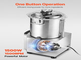 Food Processor & Vegetable Chopper, 18L Food-Grade Stainless Steel Food Processor Chopper with V952-AJSQSJ18L150H4734V3
