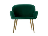 Artiss Dining Chairs Set of 2 Velvet Armchair Green UPHO-C-DIN-5220-VEL-GRX2