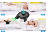 Electric Air Pump,Portable Inflator and Deflator with 3 Nozzles for Air Mattress Beds,Inflatable V1366-AZ2-W-12261