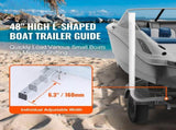 Boat Trailer Guide, 1219.2mm Adjustable Design Trailer Guide Poles, 2PCS High-Hardness Steel Trailer V952-CTCDGDLX48YCKI0L1V0