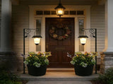 Solar Powered Hanging Lamp, Planter Stand with Smart Light Sensing, Outdoor Decorative Floor Lamp V1192-AZ-W-24352