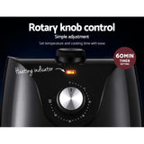 Devanti Air Fryer 2.5L Knob Fryers AF-K-J-NA2M-BK