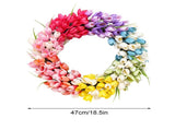 Wreath Simulation Flower Garland Garden Home Decoration V1294-YM0715-211028LS01