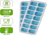 Ice cube trays - 4-pack - reusable silicone - easy to release - flexible ice cube trays for 56 ice V1259-DP01-BO-182