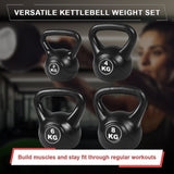 4pcs Exercise Kettle Bell Weight Set 20KG V63-799357