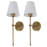 Wall Sconces Sets of 2 Hardwired Bathroom Vanity Light Fixture with Whiteshade E26 E27 Wall V1294-YM0703-3119230086211