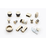 Frameless Glass Sliding Shower Door Hardware Rail Set Gold V63-931011