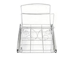 Pull Out Trash Can Holder Under Cabinet Sliding Garbage Can Organizer Stainless Steel Extendable for V1294-YM0901-3117260017111