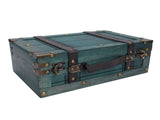 Wooden Chest Vintage Wood Storage Trunk with Lid Retro Suitcase Portable Box Ancient Photography V1294-YM0901-3117250191712