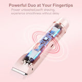Rechargeable Women'S Hair Trimmer Painless Hair Removal For Women Underarm Hair & Bikini Area V1107-135-95389
