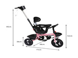 BoPeep Kids Tricycle Ride On Trike Toddler Pink KD1045-PK
