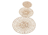 Wall Basket Decor 50cm 35cm 25cm Diameter 3D Design Handmade Round Rattan Woven Wall Ornament for V1294-YM0901-3115250019311