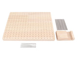 9.3in Rubber Wooden Crochet Blocking Board Crochet Accessories with 20pcs Steel Pins Stand for V1294-YM0706-3117230164611