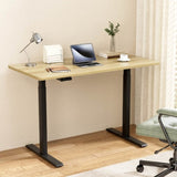 Artiss Standing Desk Motorised Dual Motor Oak 120CM HASD-268-BKDF-NTDB-120