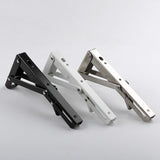 Folding Shelf Brackets - Heavy Duty Stainless Steel Collapsible Shelf Bracket for Bench Table, Space V1370-AZ4-07220