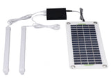 Solar Light Tube 30W 12V5V Dual USB LED Solar Panel Powered Camping Tent Light with Waterproof V1294-YM0901-3111240067411
