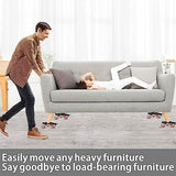 Small Furniture-Dolly-Furniture-Movers with-5-Wheels, Furniture Sliders Lifters Tool Set for Moving V1107-145-73974-BLA-S