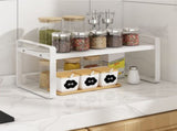 Desktop Bookshelf Organizer Desktop Organizer Office Storage Rack Warm White Simple Style V1294-YM0521-3117220297011