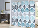 Polyester Striped Painting Shower Bath Curtain Waterproof Bathroom Curtain V1294-YM0901-JY28888-01