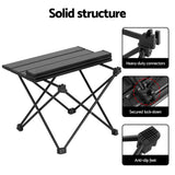 Folding Camping Table 40 cm, Roll-Up Aluminum Picnic BBQ Outdoor Table V1188-MS-617-092