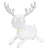 LED Night Light Cartoon Deer-Shaped Table Lamp 1200mAh USB Charging Bedroom DecorationWhite V1294-YM0721-3119210002011