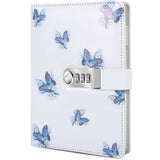 A5 Creative Password Journal with Lock, PU Leather Diary with Combination Lock Password Diary for V1188-MA05-874