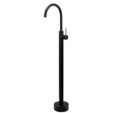 Matt Black Indoor Bathtub Filler Free Standing Mixer Faucet Tap Spout Watermark V1233-KRD601BL