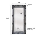 LUX French Provincial Ornate Mirror - Antique Silver V292-MIRR-LUX004