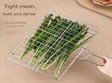 2X Flat Braai Grid Securely Holds Food for Grilling Outdoor Cooking Barbecue BBQ S V1366-AZ2-W-15679