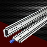 Giantz 2x Drawer Slides Full Extension Locking 227kg 914-1829mm Length DS-76MM-914-SI