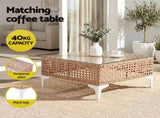 Gardeon 6 Seater Outdoor Sofa Set 7PCS Table Chair Set Garden Rattan Patio Furniture ODF-SOFA-7PCS-RATTAN-BE-ABC