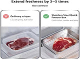 6 Food Containers with Lids - Reusable, Stackable, Waterproof - Stainless Steel - Suitable for Oven, V1188-MS101-01071-1