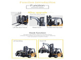 Huina 1/10 RC 8CH ForkLift Excavator Industrial Construction Engineering Vehicle Truck Kids Adult V610-TOY-HN-1577