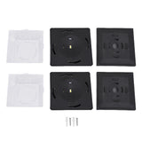 2 Pack Solar Post LED Warm and Whiteing Weather Proof Solar Powered Deck Fence Post Cap V1294-YM0901-3119250024312