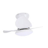 Ceiling Fan Light Flush Mount 25in Small Dimmable LED 6 Speed Quiet DC Motor for Patio Kitchen V1294-YM0901-3119250021012