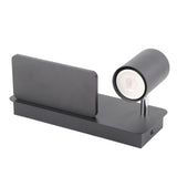 LED Wall Light USB Interface Wireless Charging LED Wall Lamp for Living Room Bedroom 85265V Black V1294-YM3119220151213-0421