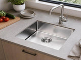 510x450mm Handmade 1.5mm 16 Gauge Stainless Steel Kitchen Laundry Sink with Waste V63-846381