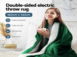 Giselle Electric Throw Rug Heated Blanket Double Sided Green EB-C-THROW-RUG-DS-GN