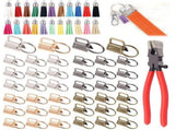 107 Pcs Key Fob Hardware Set Colorful Keychain Tassel and Key Fob Pliers for Keychain Making V1192-AZ-W-21720