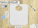 12 Pack Premium Adult Bibs - bibs for adults Men, Women Eating Cloth for Elderly Seniors and V1369-AZ3-W-18923