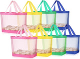 11 x 12.9 Inche Mesh Beach Tote Bags Mini Pool Reusable Colorful Polyester for Travel Party Swim V1259-DP01-A-1146
